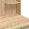 vidaXL Dressing Table with LED Lights Sonoma Oak 96x40x142 cm