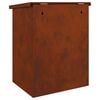 vidaXL Parcel Drop Box Rusty 47.5 x 38 x 59 cm Weathering Steel
