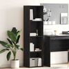 vidaXL Bookshelf Black Oak 40 x 30 x 152 cm Engineered Wood