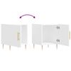 vidaXL Bedside Cabinets 2 pcs White 40x40x50 cm Engineered Wood