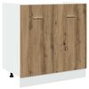 vidaXL 7 Piece Kitchen Cabinet Set Lyon Artisan Oak Engineered Wood