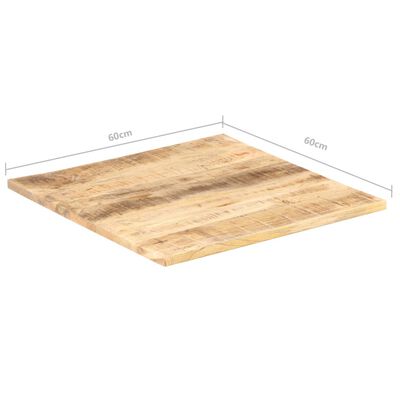 vidaXL Table Top Solid Mango Wood 25-27 mm 60x60 cm