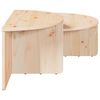 vidaXL Coffee Table 2 pcs Natural Solid pine wood