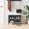 vidaXL Shoe Cabinet Grey Sonoma 4 compartments
