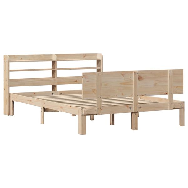 vidaXL Bed Frame with Headboard without Mattress 120x200 cm