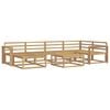 vidaXL Outdoor Sofa Set 7 pcs White Solid Acacia Wood