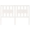 vidaXL Bed Headboard White 140.5x4x100 cm Solid Wood Pine