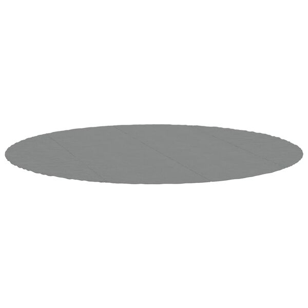 vidaXL Pool Ground Cloth Light Grey &Oslash;458 cm Polyester Geotextile