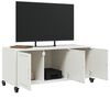 vidaXL TV Cabinet White 100.5x39x43.5 cm Steel