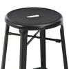 vidaXL Bar Stools 4 pcs Black Steel
