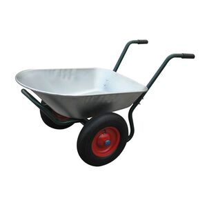 vidaXL Wheelbarrow Silver