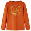 Kids'T-shirt with Long Sleeves Light Rust 128