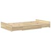 vidaXL Storage Bed Frame Sonoma Oak 120 x 200 cm Engineered Wood