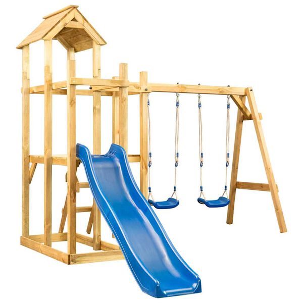 vidaXL Outdoor Playset 285x305x226.5 cm Impregnated Wood Pine