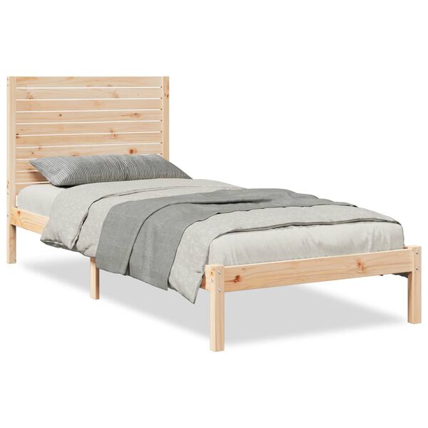 vidaXL Extra Long Bed Frame without Mattress 90x220 cm Solid Wood