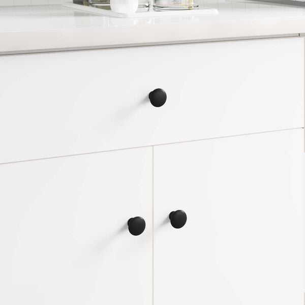 vidaXL Handle 1461 pcs Black &Oslash;30 mm Aluminium