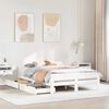 vidaXL Bed frame without Mattress White 160x200 cm Solid Wood Pine