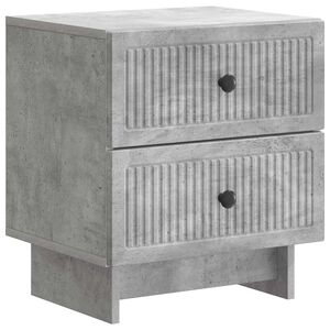 vidaXL Bedside Cabinet with Drawer Concrete Grey 43 x 34.5 x 47.5 cm