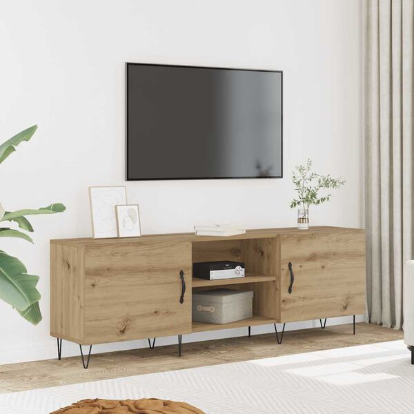 vidaXL TV Cabinet Artisan Oak 150x30x50 cm Engineered Wood