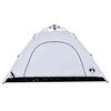 vidaXL Camping Tent 5-Person White Blackout Fabric Quick Release