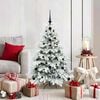 vidaXL Artificial Christmas Tree with 150 LEDs White 120 cm PE and PVC