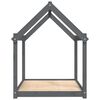 vidaXL Dog Bed Grey 111x80x100 cm Solid Wood Pine