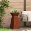 vidaXL Pillar Planter Silver 35 x 35 x 73 cm Weathering Steel