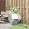 vidaXL Planter Silver 100 x 100 x 80 cm Stainless Steel