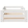 vidaXL Bed Frame without Mattress White 80x160 cm Solid Wood Pine