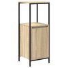 vidaXL Bathroom Furniture Set with Shelf 5 pcs Sonoma Oak and Black