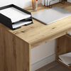 vidaXL Desk with Shelf Artisan Oak 108 x 55 x 103.5 cm Engineered Wood