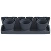 vidaXL Vertical Garden Plant Set 12 pcs Anthracite Polypropylene