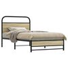 vidaXL Bed Frame without Mattress 107x203 cm Sonoma Oak Engineered Wood