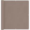 vidaXL Balcony Screen 120 x 200 cm PU coated oxford alu Rectangular