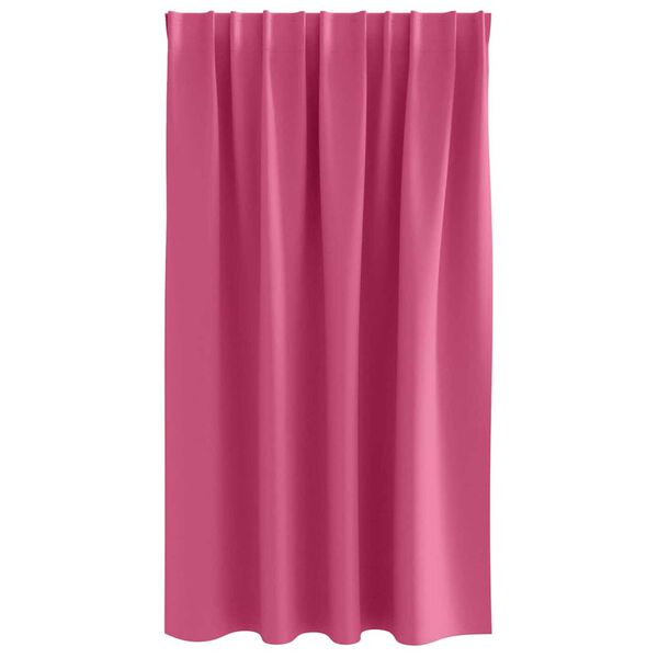 vidaXL Blackout Curtains with Rings 2 pcs Bright Pink 140 x 140 cm