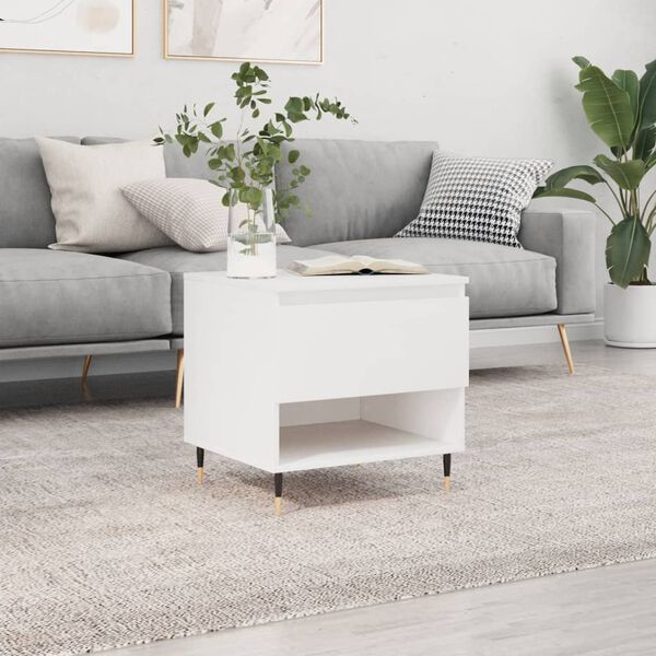vidaXL Coffee Table White 50x46x50 cm Engineered Wood