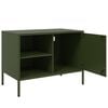 vidaXL TV Cabinet Olive Green 68x39x50.5 cm Steel