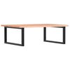 vidaXL Basin Shelf Wall Mounted Steel and Solid Wood Oak