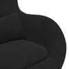 vidaXL Egg Chair with Footstool Black 63 x 73 x 90 cm Velvet