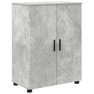 vidaXL Bathroom Cabinet with Storage Concrete Grey 60 x 35 x 80 cm