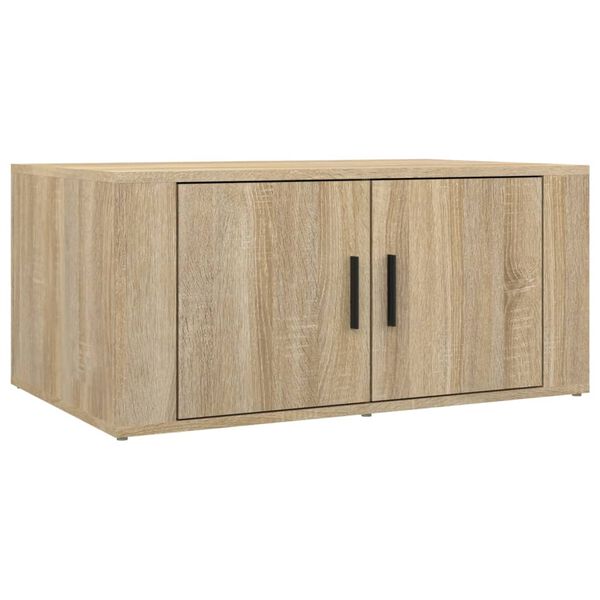 vidaXL Coffee Table Sonoma Oak 80x50x36 cm Engineered Wood