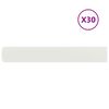 vidaXL Lawn Edging 30 pcs 15 x 103 cm Steel White