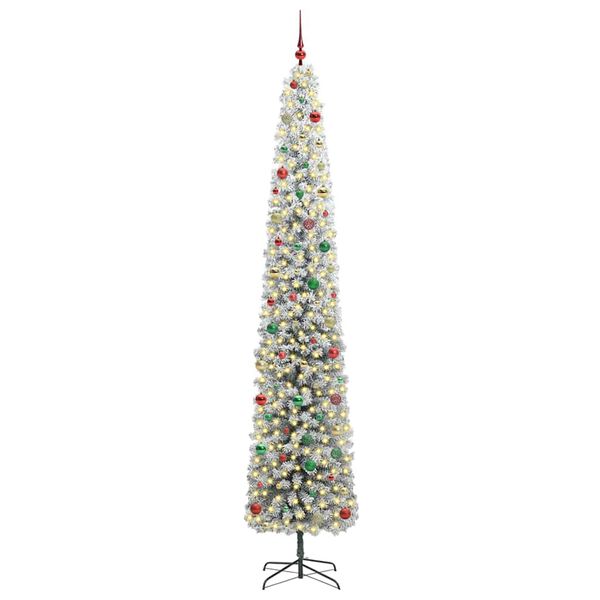 vidaXL Artificial Christmas Tree with 300 LEDs with Stand Green 270 cm