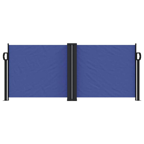 vidaXL Retractable Side Awning Blue 100x600 cm