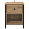 vidaXL Bedside Cabinet Artisan Oak 40 x 42 x 50 cm Engineered Wood