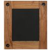 vidaXL Mirror Solid Acacia Wood 50x50 cm
