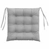 vidaXL Seat Cushions 2 pcs Cloud Grey 40 x 40 x 6 cm Fabric