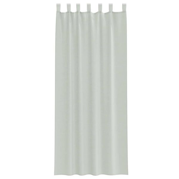 vidaXL Voile Curtains with Rod Pockets 2 pcs Apple Green
