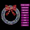 vidaXL Wreath with 60 LEDs Multicolour 76 x 8.5 x 76 cm Acrylic
