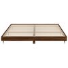 vidaXL Bed Frame without Mattress Brown Oak 120x200 cm Engineered Wood